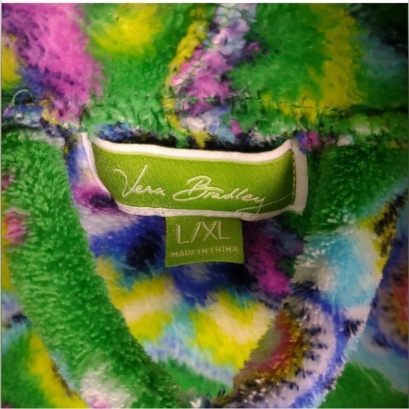 Vera Bradley hooded green robe size L/XL comfy - Picture 2 of 6